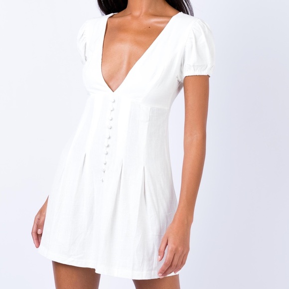 PRINCESS POLLY mini white dress 👗